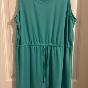 Sleeveless Teal Dress
